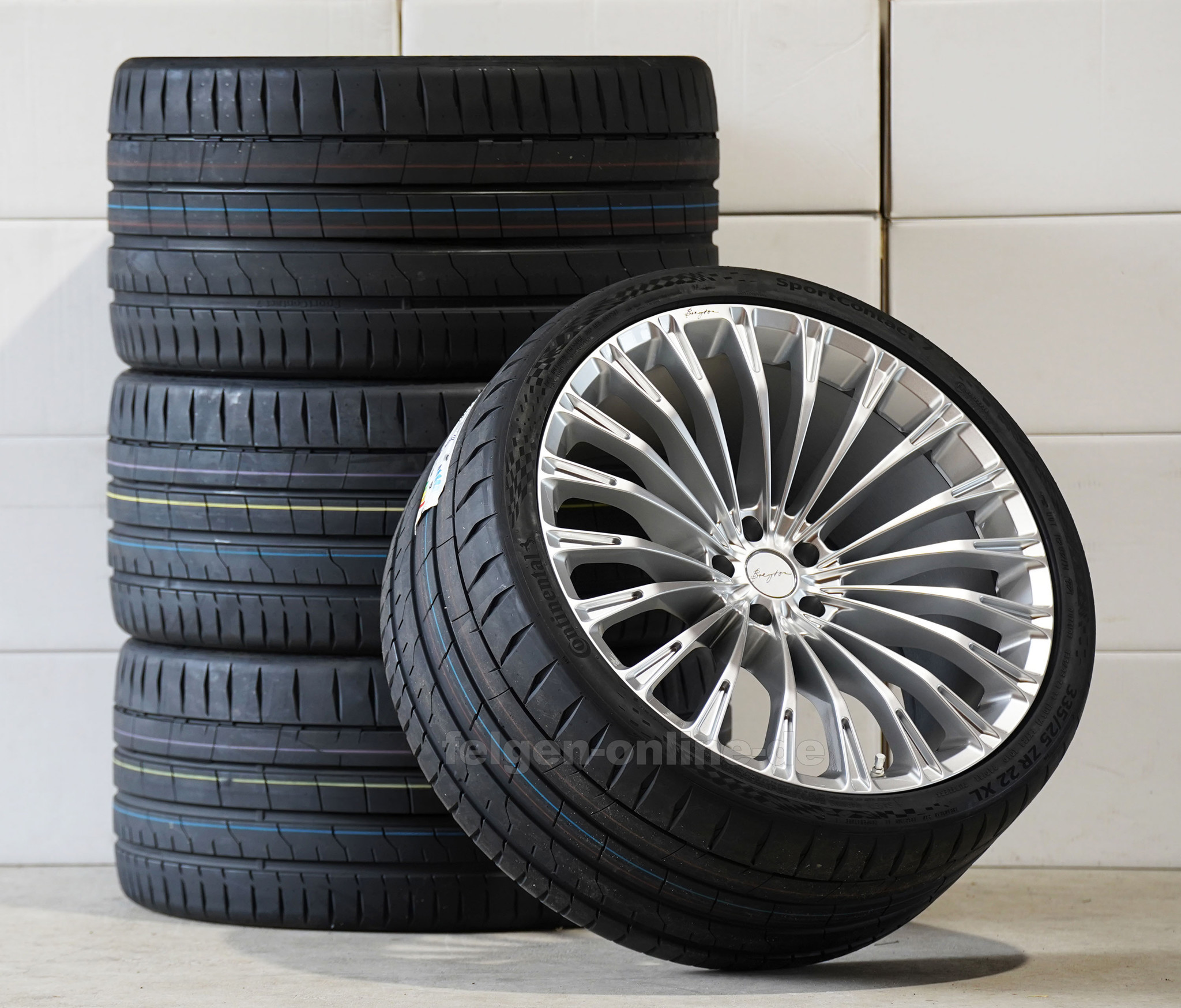 Bild von Breyton LS2 silber Kompletträder 21 Zoll + BMW X3 F25 X4 F26