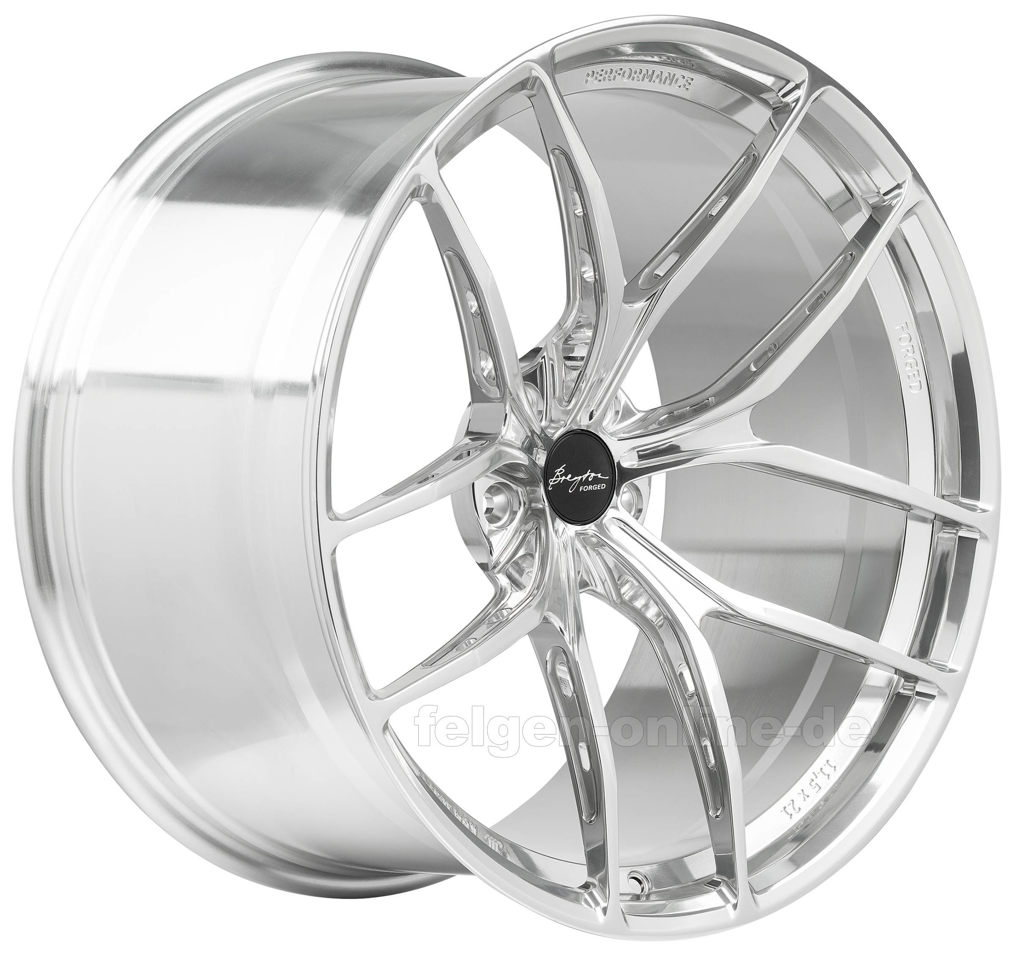 Breyton Performance Forged Felge Water Polished, Bild 2