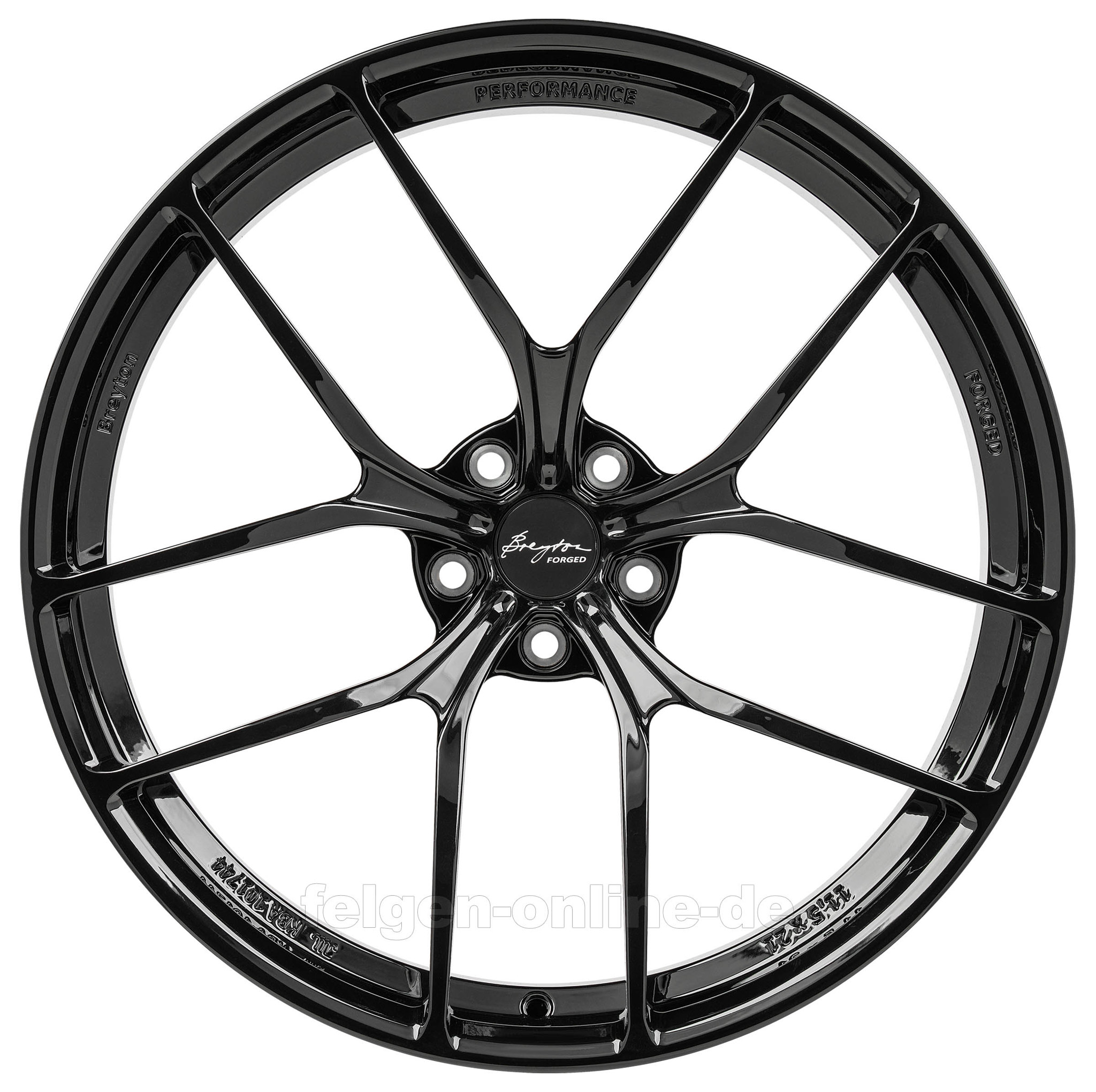 Breyton Performance Forged Felge Gloss Black, Bild 3